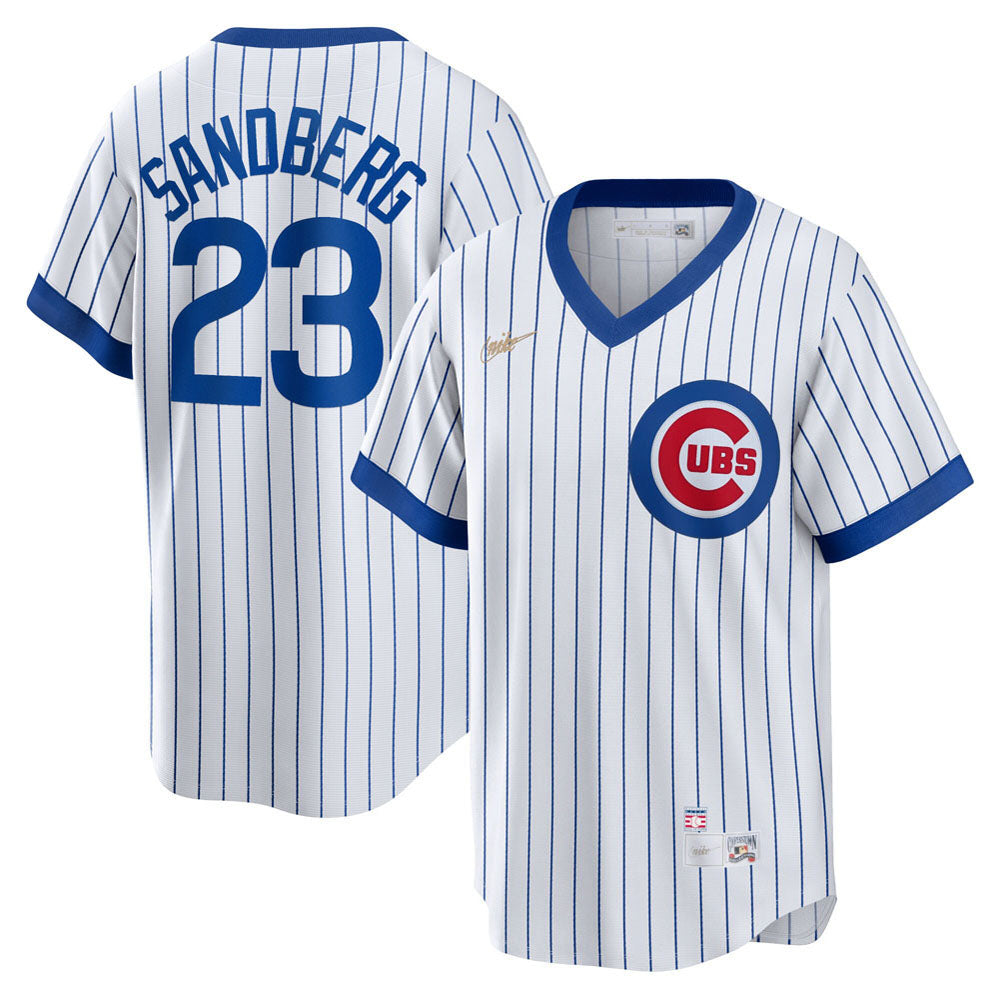 Men's Chicago Cubs Ryne Sandberg Home Cooperstown Collection Player Jersey - White