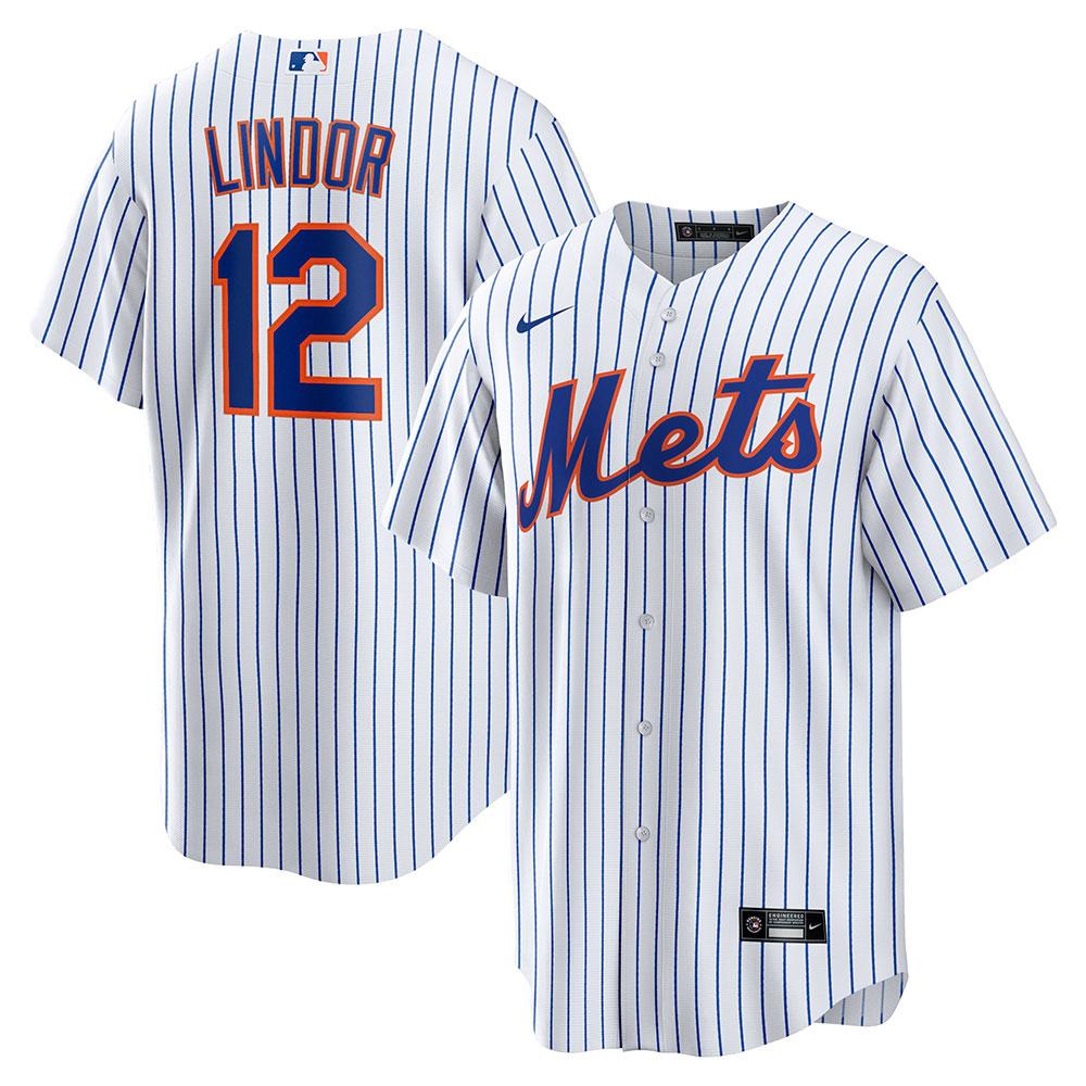 Men's New York Mets Francisco Lindor Cool Base Jersey White